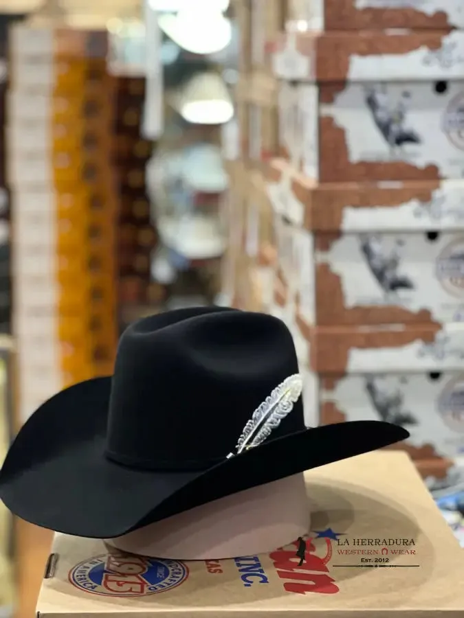 100X American Felt Hat Black