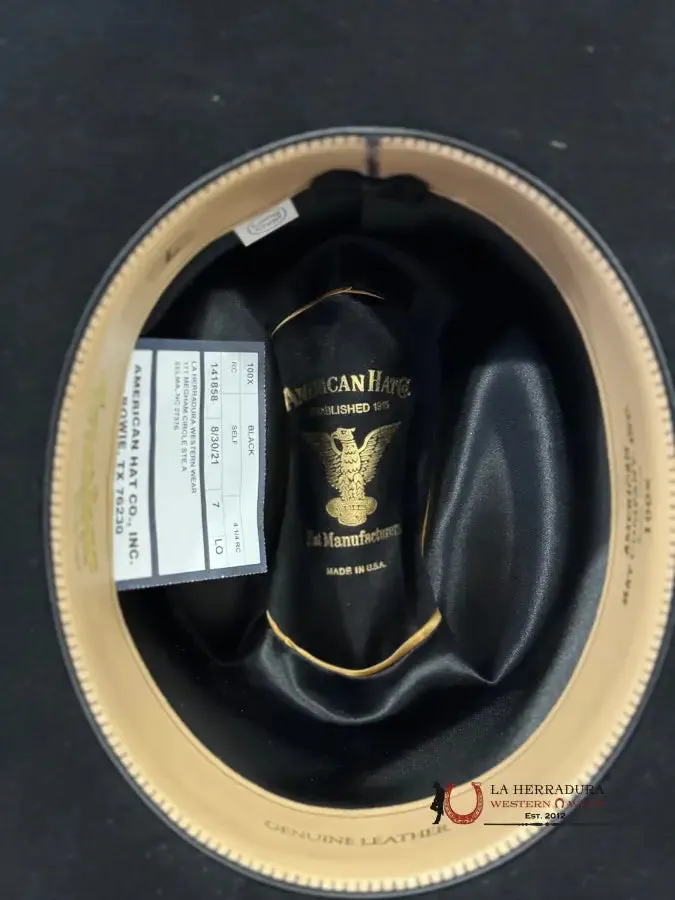 100X American Felt Hat Black