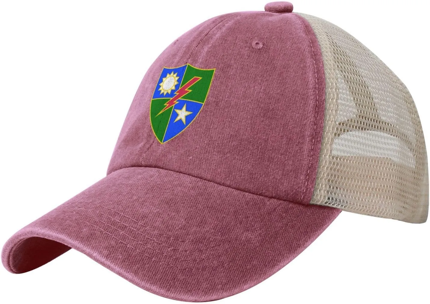 75th Ranger Regiment Distinctive Unit Insignia Baseball Cap Women Men Mesh-Back Hat Retro Trucker Hats Sun Hat