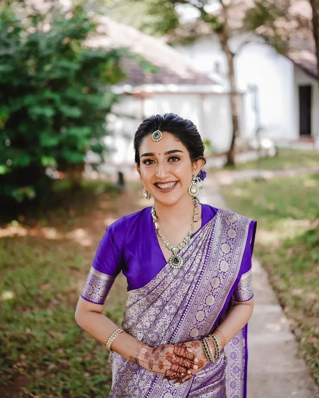 Admirable Royal Blue Soft Silk Saree With Dalliance Blouse Piece