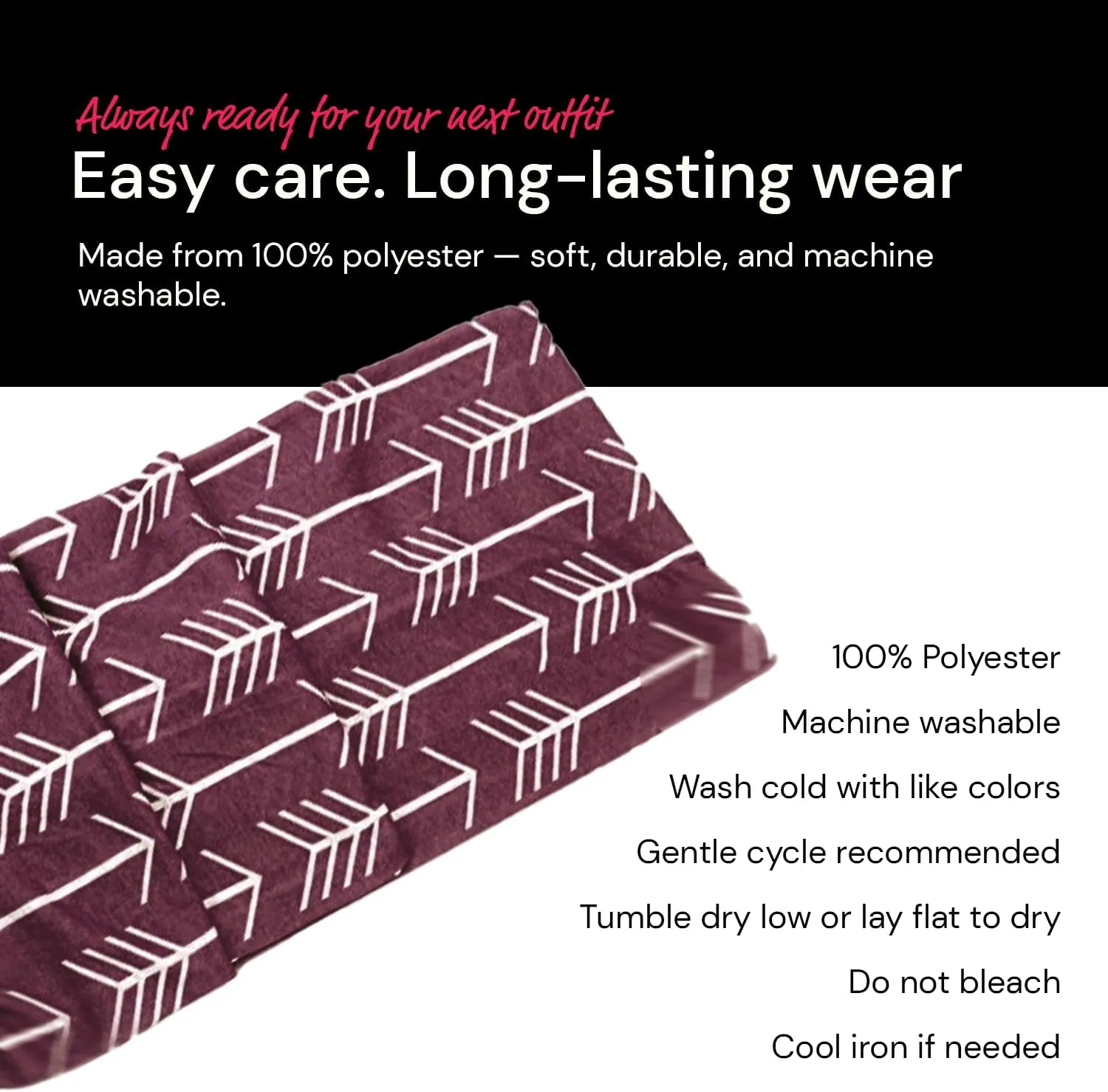 Arrow Pattern Infinity Scarf for Women - Travel Scarf with Hidden Zipper Pocket - All Seasons