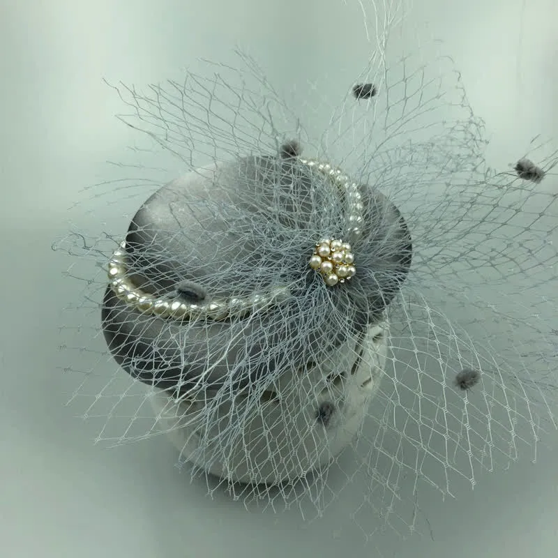 Baby Faux Pearl Elegant Retro Hat