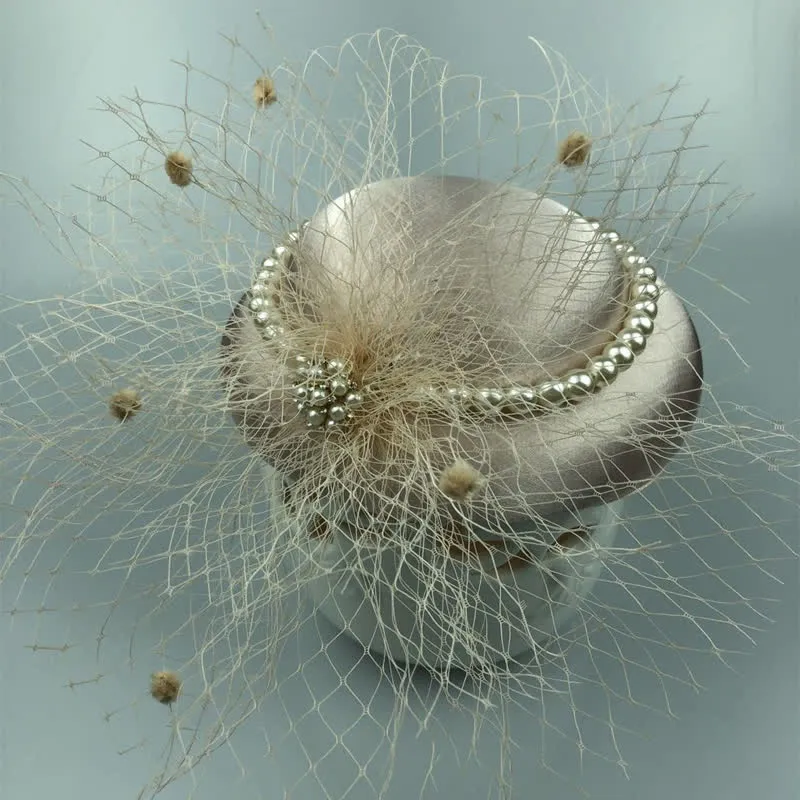 Baby Faux Pearl Elegant Retro Hat