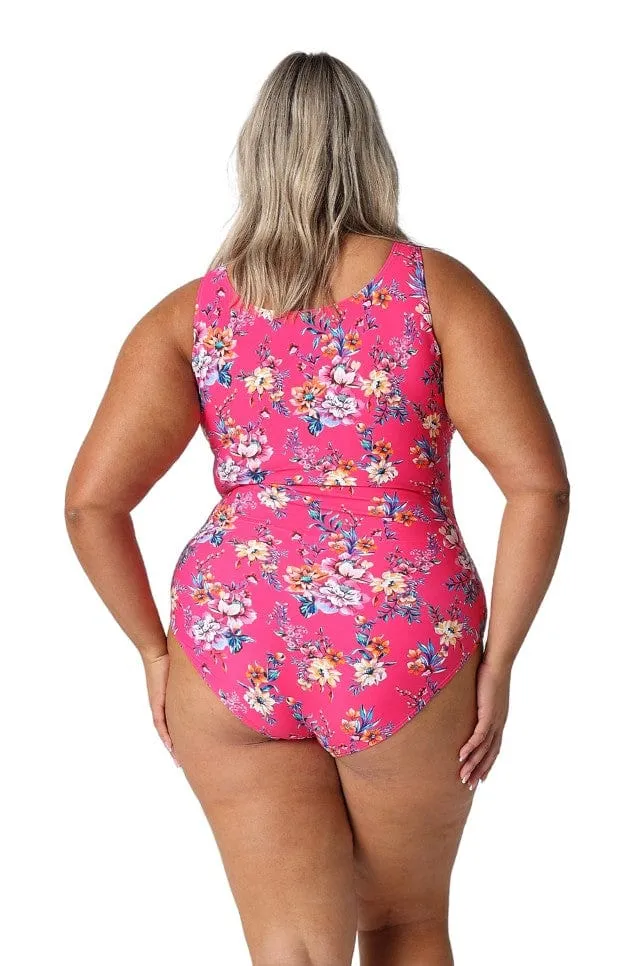 Castaway High Neck Sleeveless Zip Up One Piece