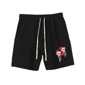 Casual Love Print Shorts