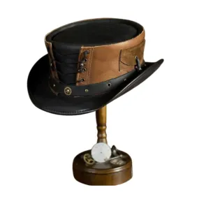 Corset Victorian Leather Top Hat