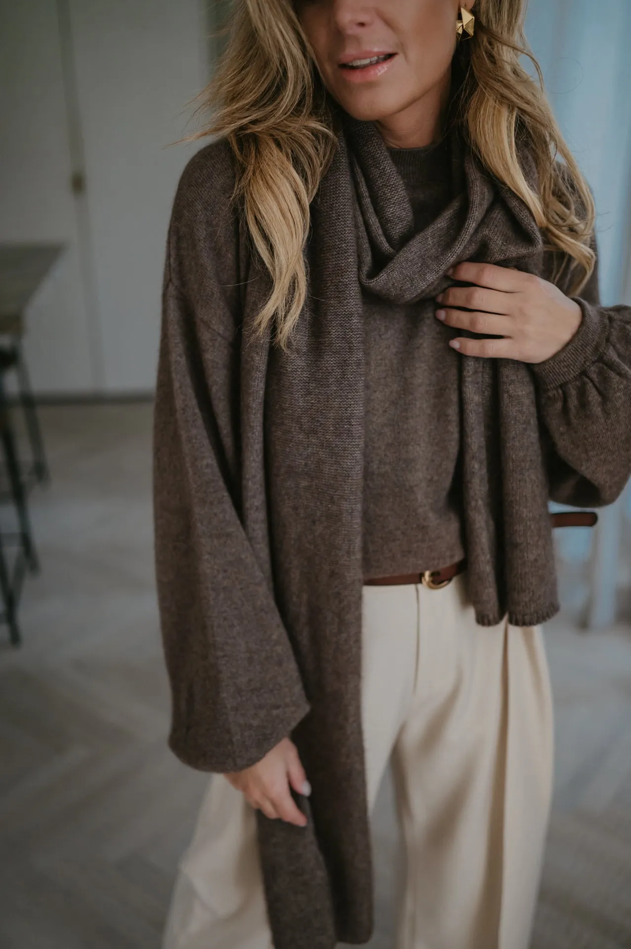 Dolente scarf I Espresso