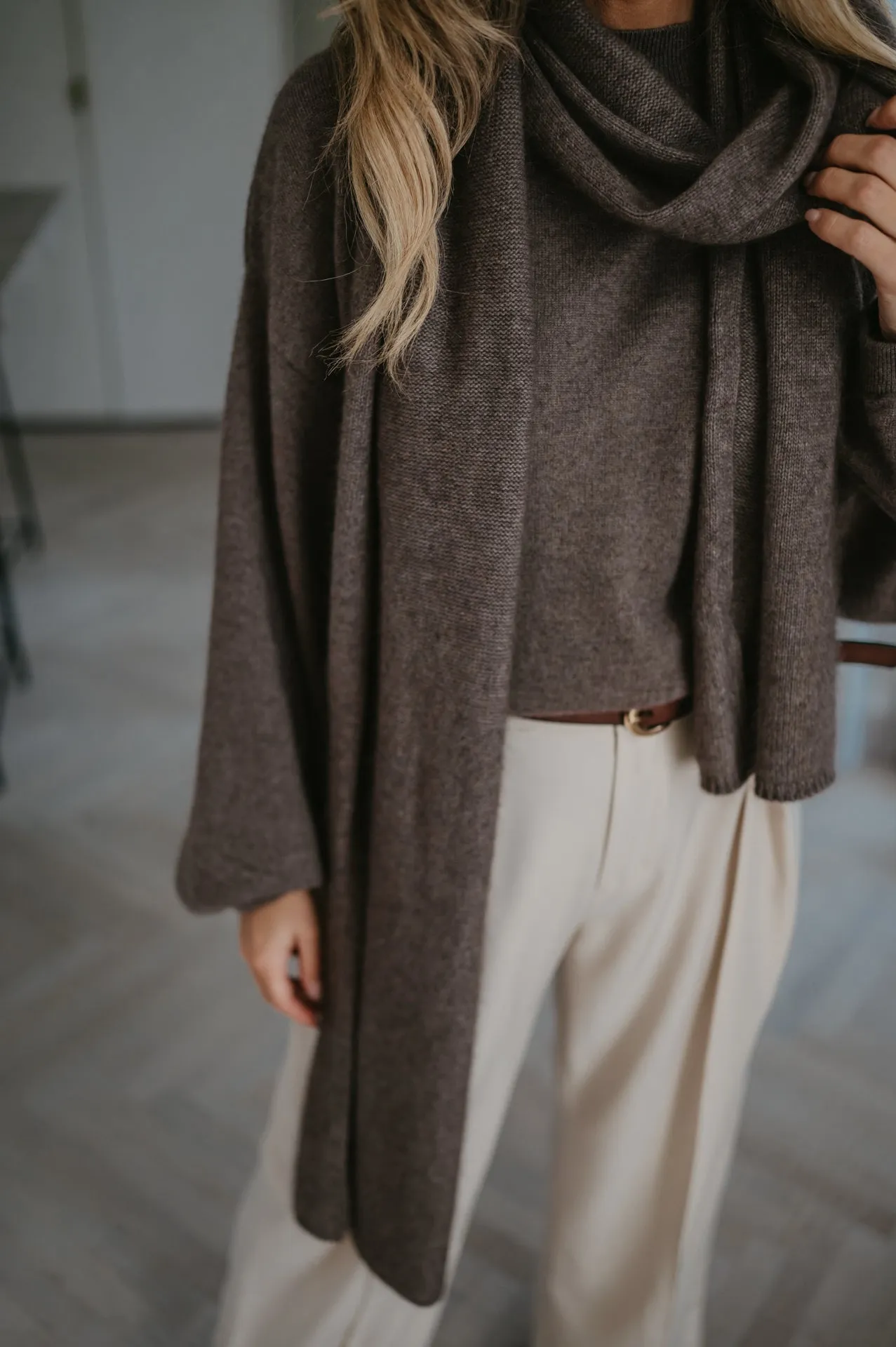 Dolente scarf I Espresso