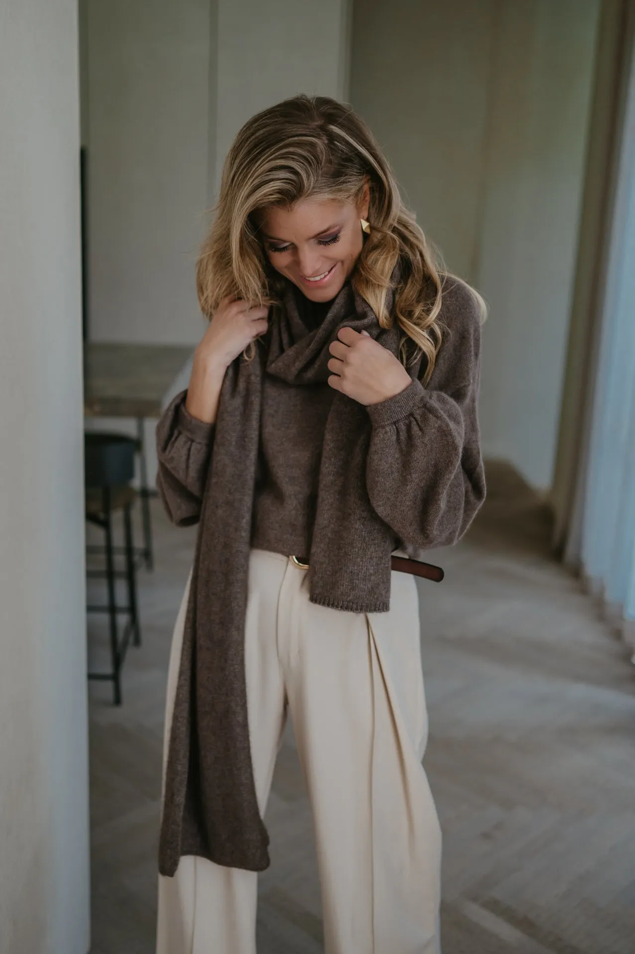Dolente scarf I Espresso