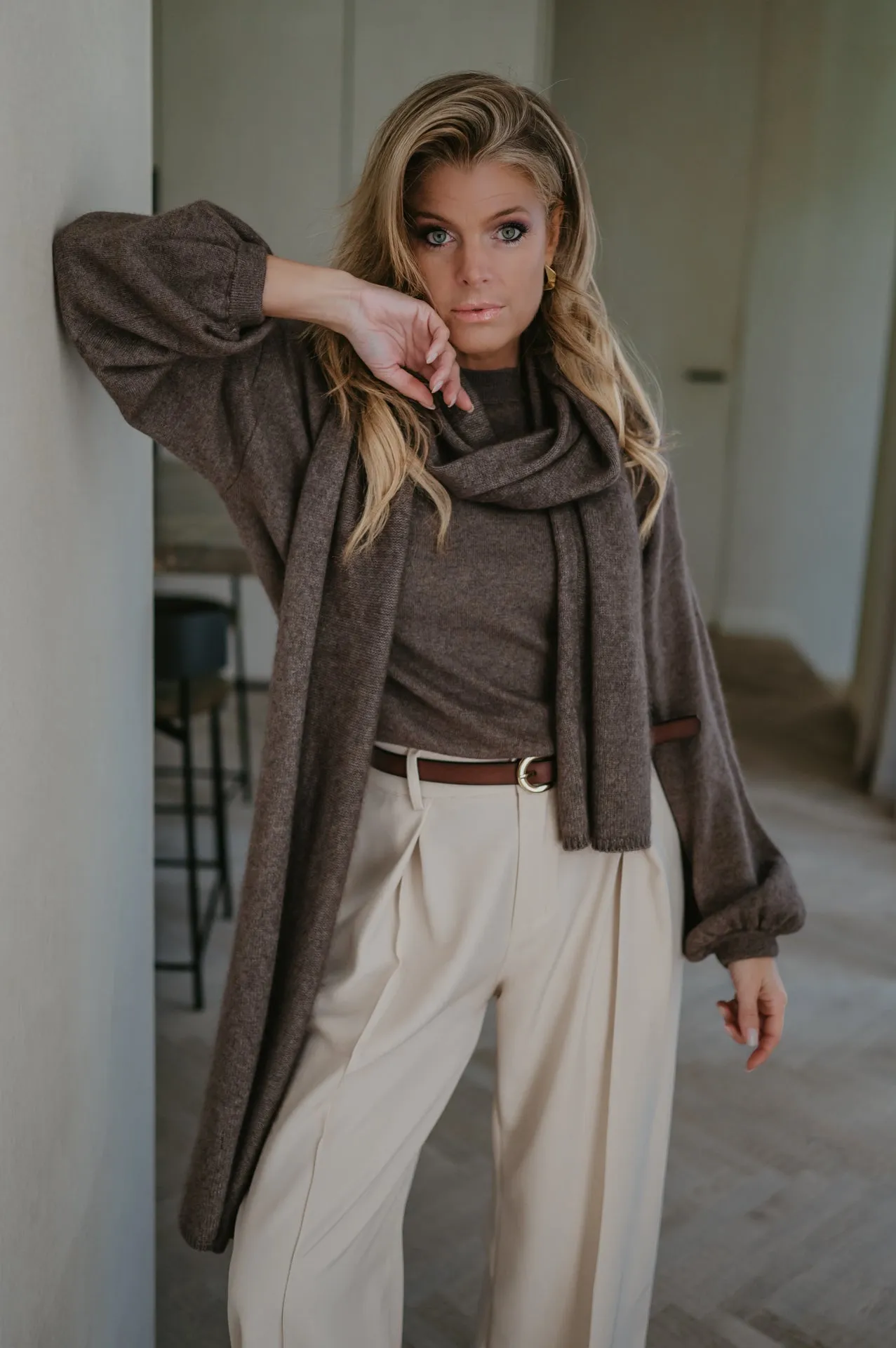 Dolente scarf I Espresso
