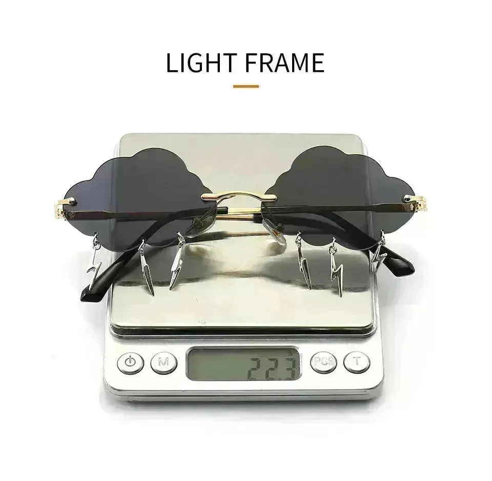 Fashion Trend Cloud Chain Polarized Sunglasses for Women