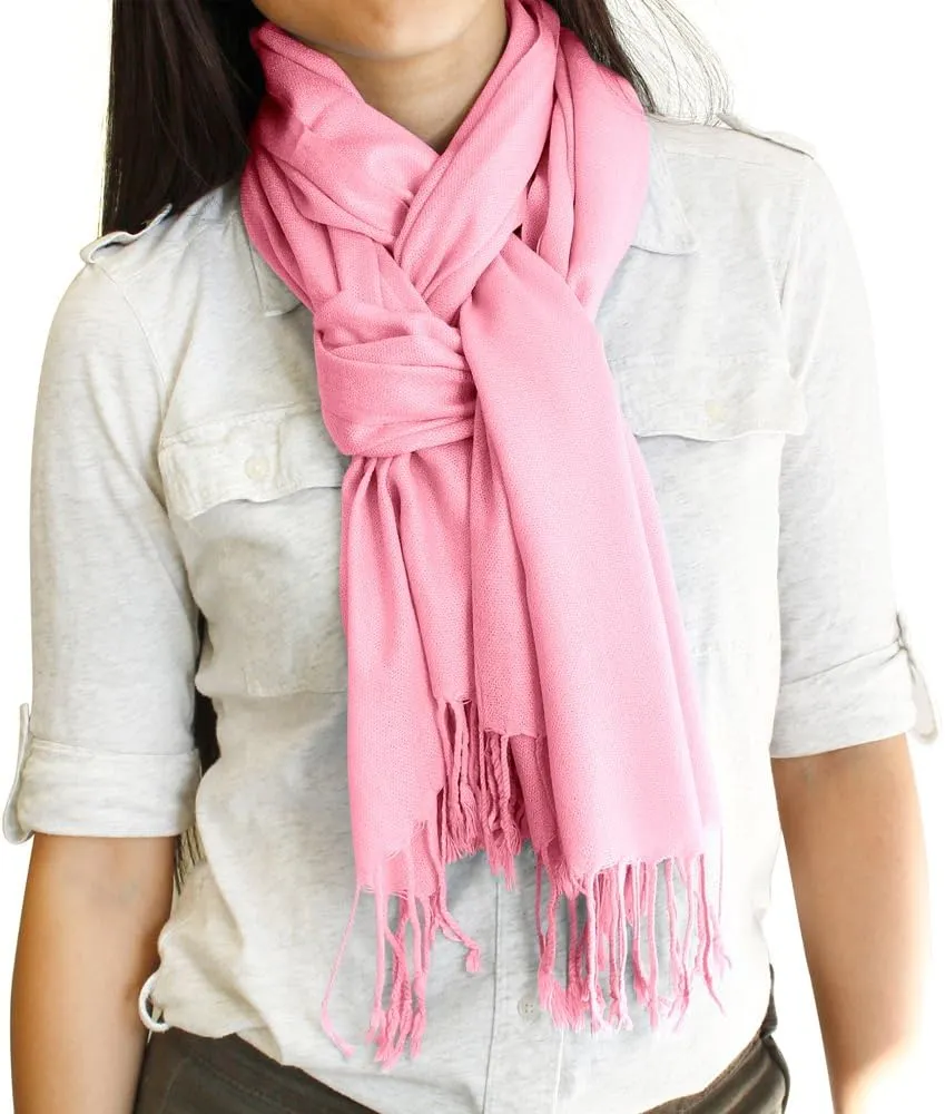 GEARONIC TM Women's Soft Pashmina Scarf Winter Shawl Wrap Scarves Lady Fashion in Solid Colors