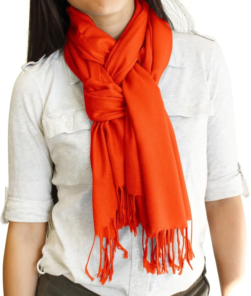 GEARONIC TM Women's Soft Pashmina Scarf Winter Shawl Wrap Scarves Lady Fashion in Solid Colors