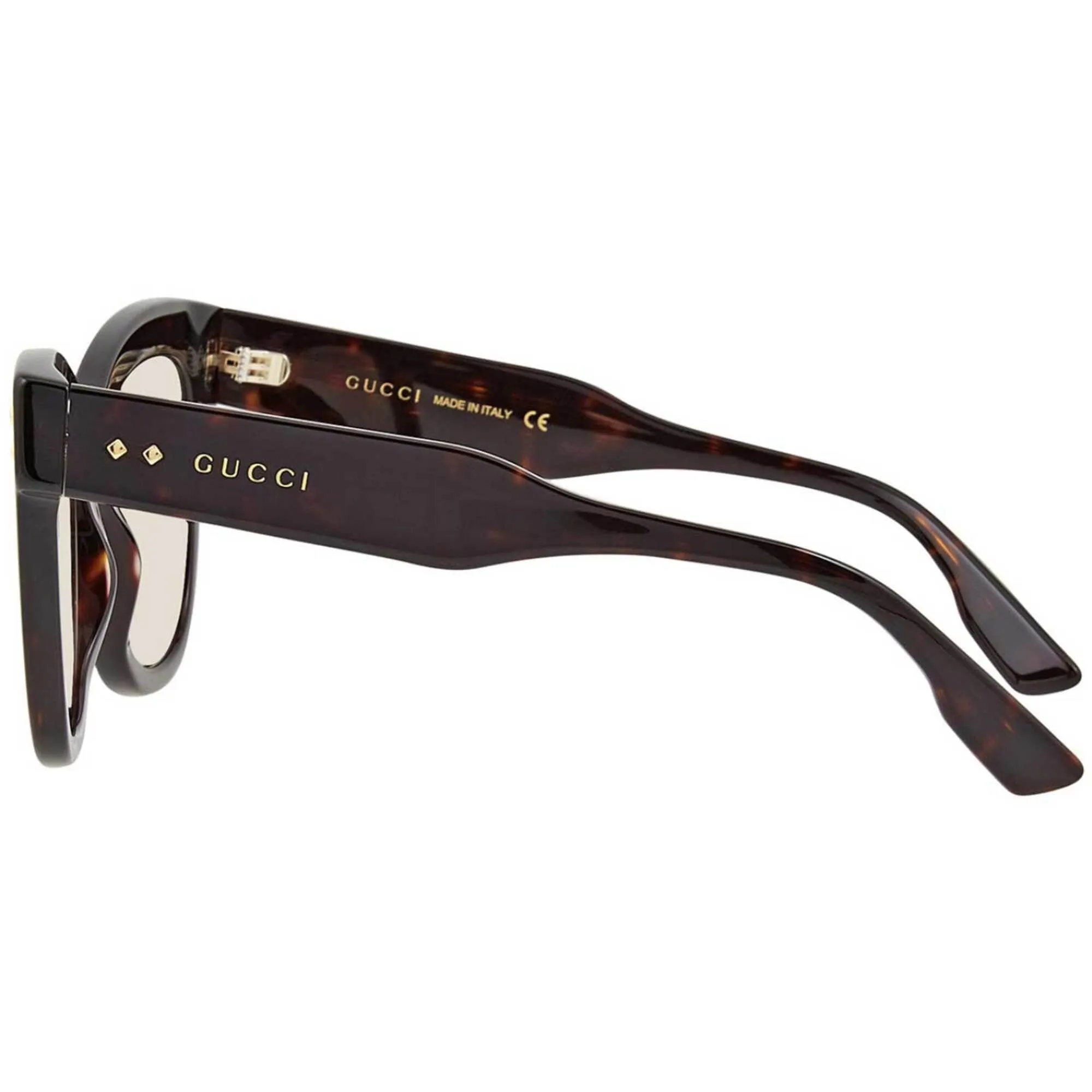 Gucci Women's Sunglasses - Yellow Lens Havana Cat Eye Acetate Frame | GG1082S 003