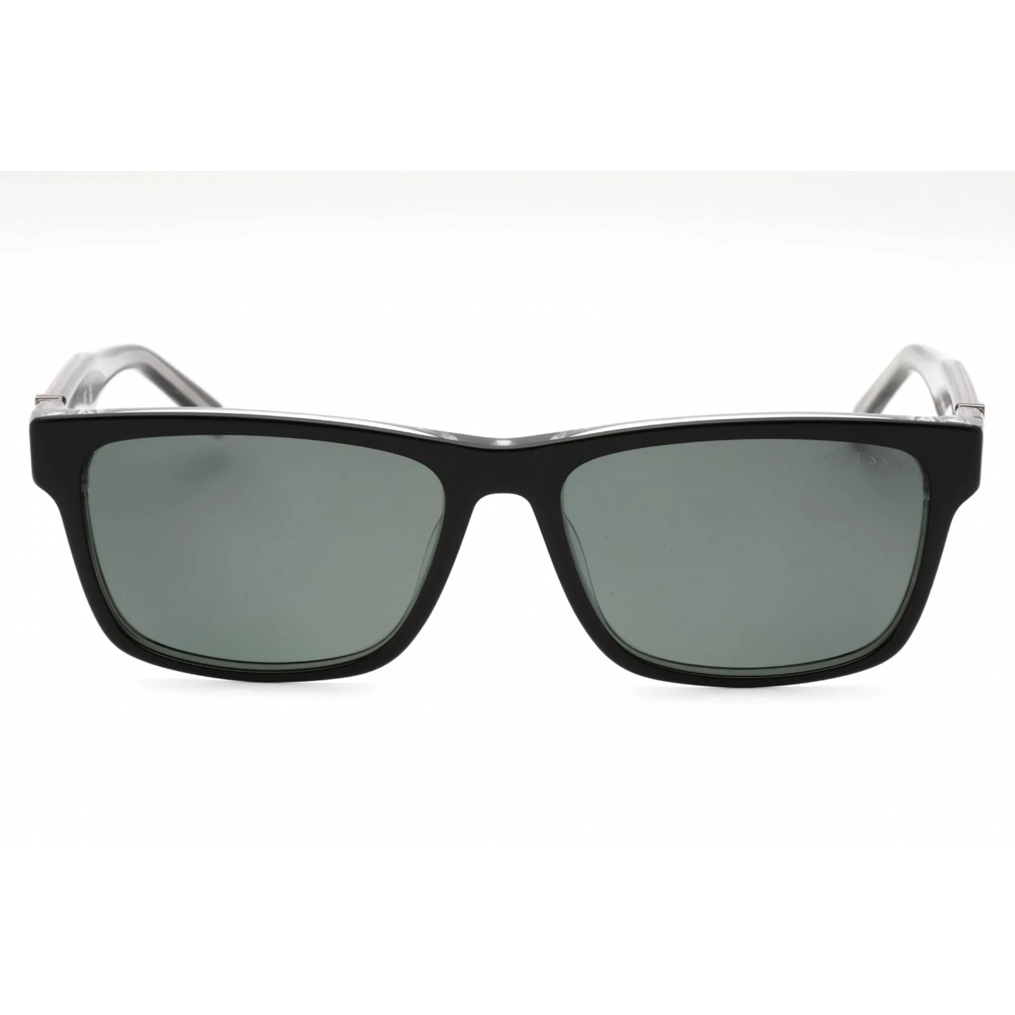 Guess Men's Sunglasses - Shiny Black Plastic Rectangular Full Rim Frame | GU00074 01R