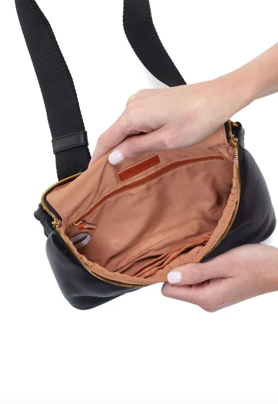 Hobo - Fern Large Belt Bag Black Leather