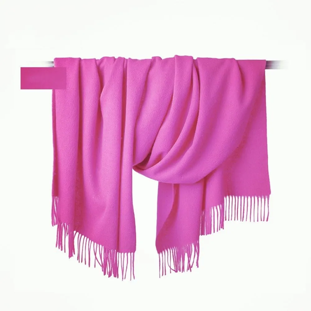 Honeystore Large Fringe Scarf Tassels Infinity Cashmere Wool Shawl Pashmina Wrap