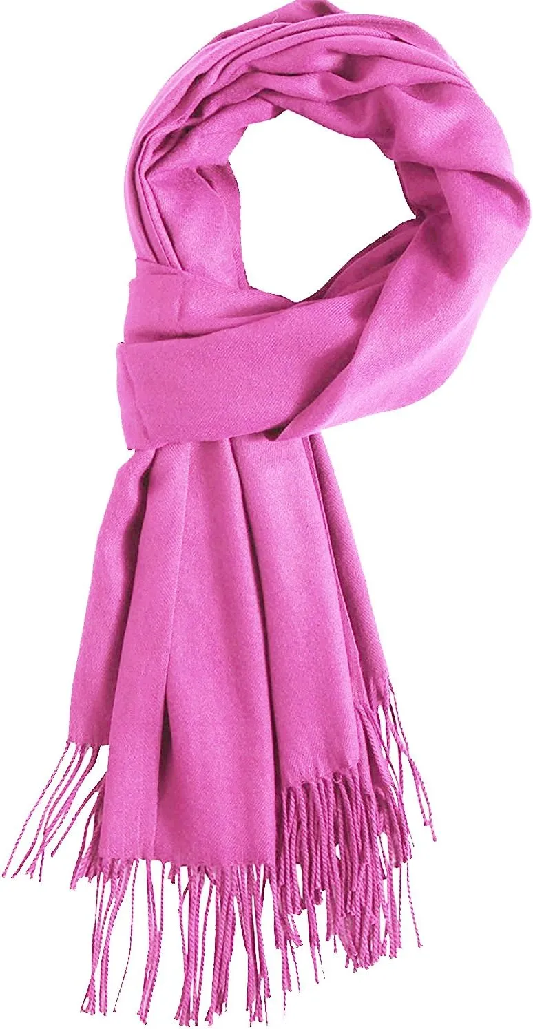 Honeystore Large Fringe Scarf Tassels Infinity Cashmere Wool Shawl Pashmina Wrap