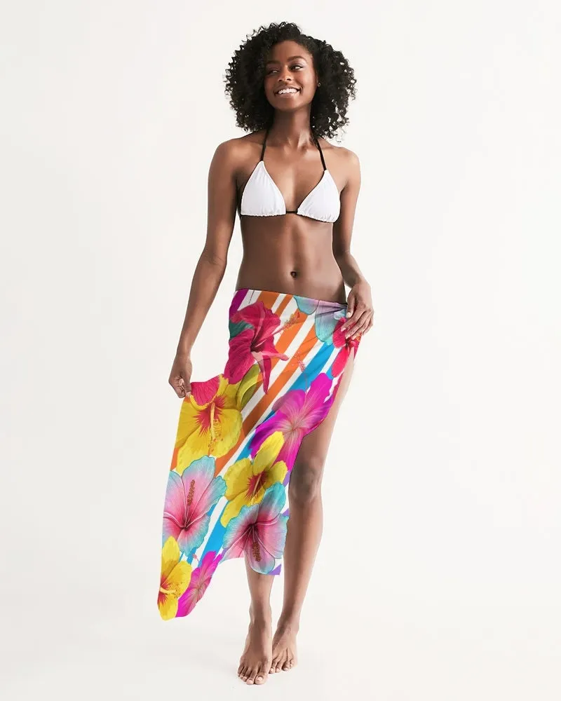 Island Flowers Swimsuit Cover Up