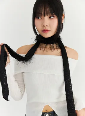 Lace Skinny Scarf CN309