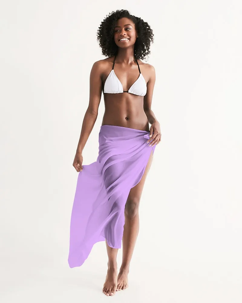 Lavender Swimsuit Cover Up Women, Purple Lilac Beach Bathing suit Wrap Front Sarong Bikini Sexy Long Skirt Dress Coverup Swimwear