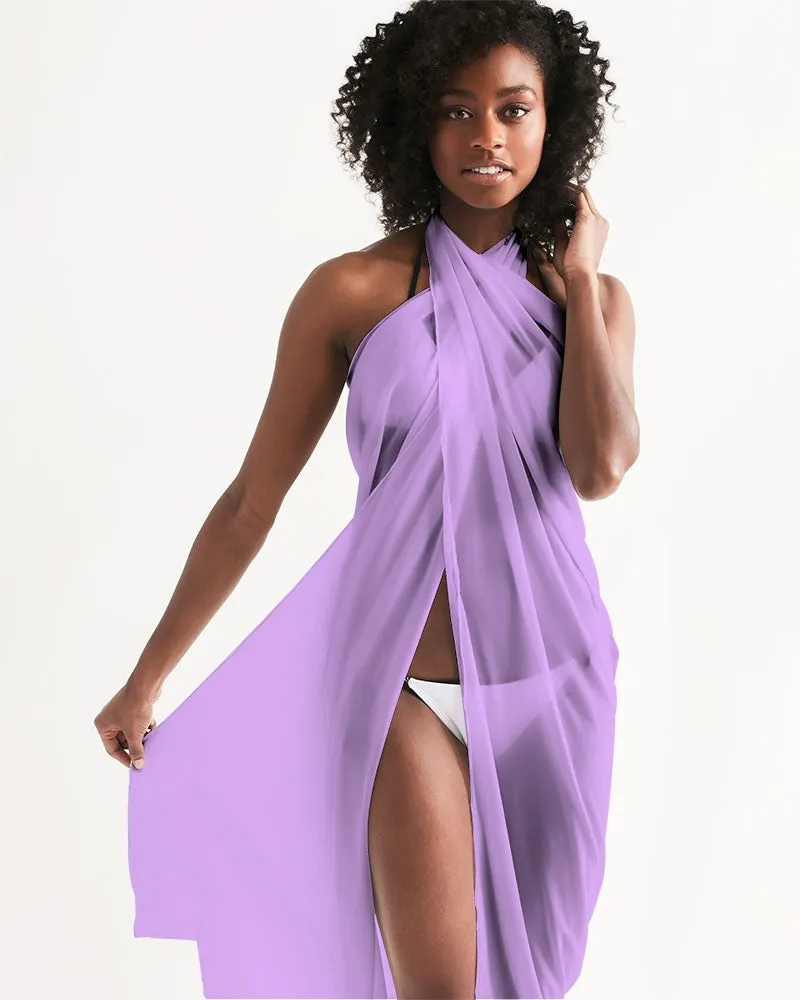 Lavender Swimsuit Cover Up Women, Purple Lilac Beach Bathing suit Wrap Front Sarong Bikini Sexy Long Skirt Dress Coverup Swimwear