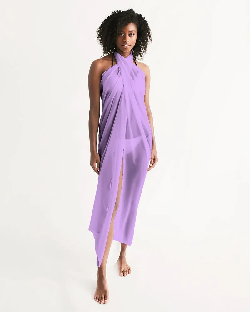 Lavender Swimsuit Cover Up Women, Purple Lilac Beach Bathing suit Wrap Front Sarong Bikini Sexy Long Skirt Dress Coverup Swimwear