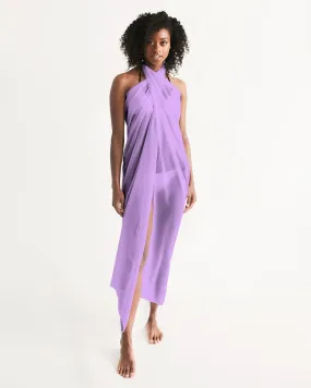 Lavender Swimsuit Cover Up Women, Purple Lilac Beach Bathing suit Wrap Front Sarong Bikini Sexy Long Skirt Dress Coverup Swimwear