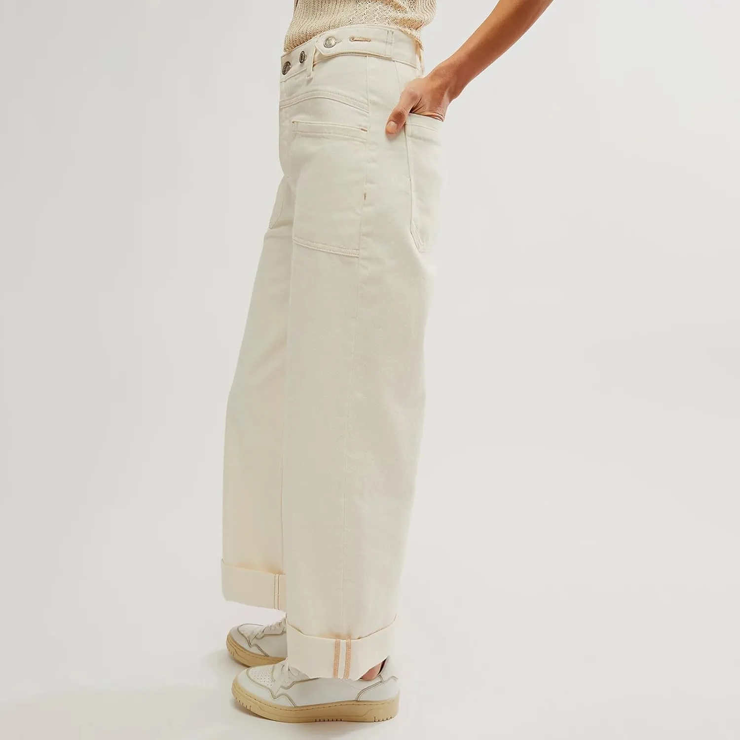 Light Miramar Sweatpants for Women Low Rise Baggy Jeans Loose Fit Boyfriend Straight Wide Leg Stretch Pants