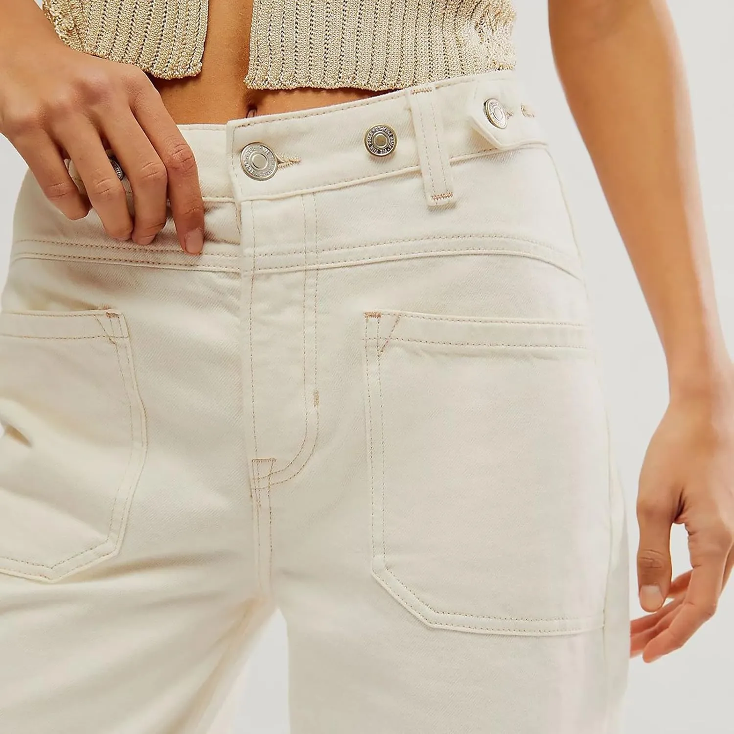 Light Miramar Sweatpants for Women Low Rise Baggy Jeans Loose Fit Boyfriend Straight Wide Leg Stretch Pants
