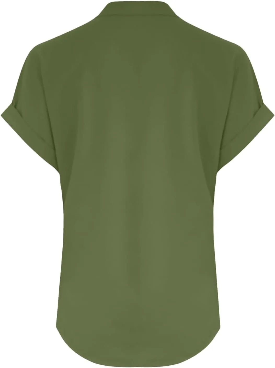 Linen Tops for Women Oversized Crew Neck Summer Short Sleeve Cotton Linen Tee Shirts Button Casual Soft Blouse