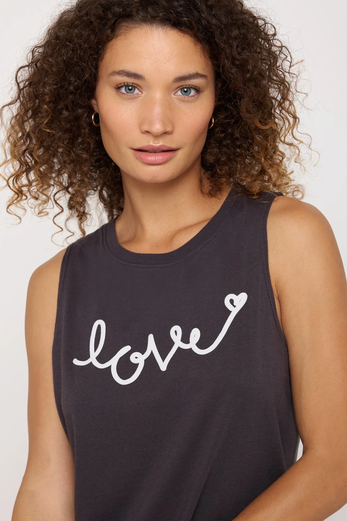 Love Script Jade Muscle Tank
