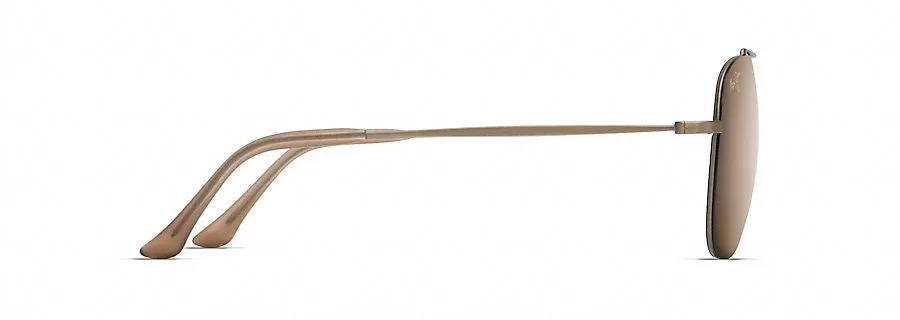 Maui Jim Cinder Cone Sunglasses in Gold Matte with HCL Bronze Lens