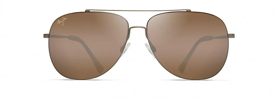 Maui Jim Cinder Cone Sunglasses in Gold Matte with HCL Bronze Lens