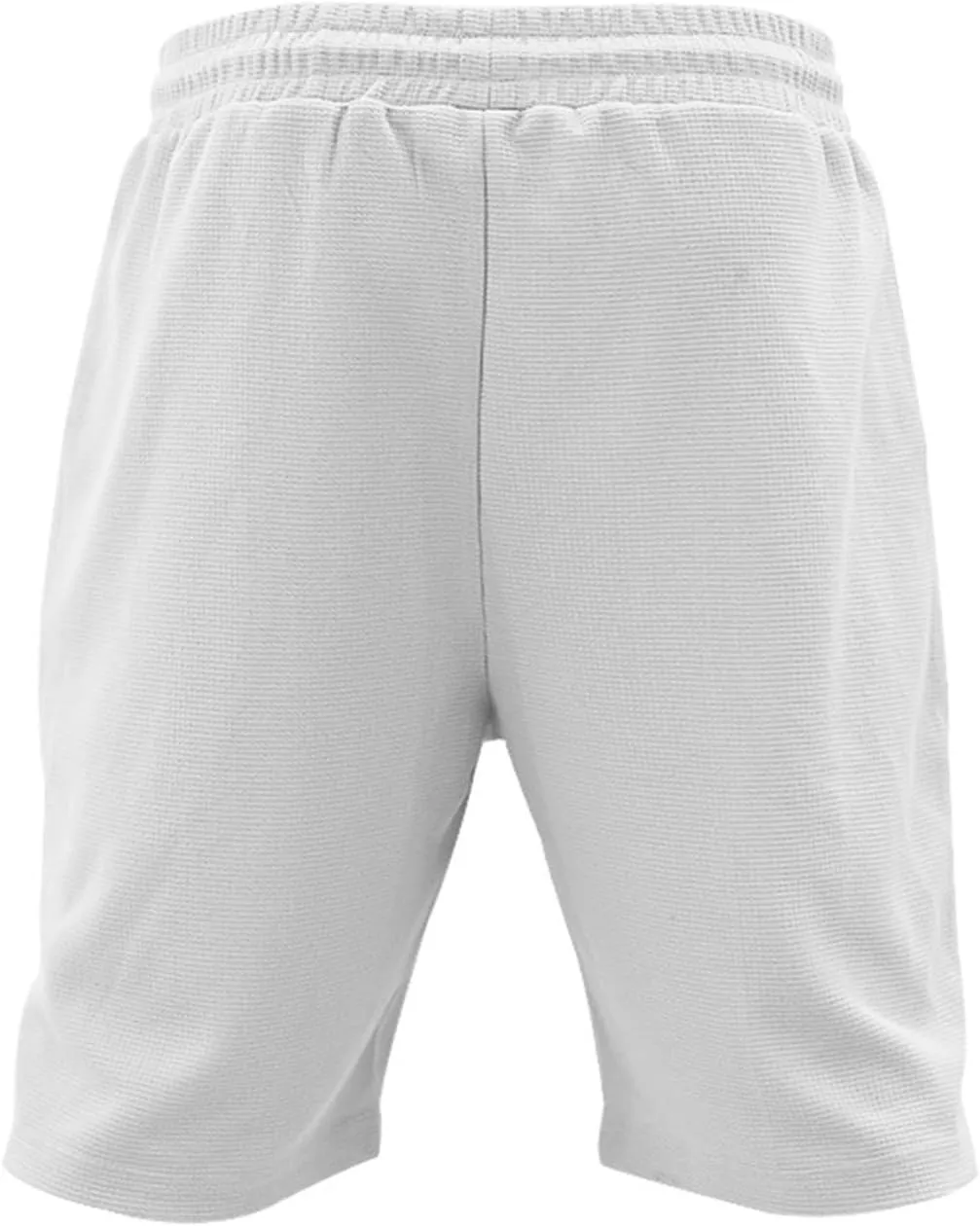 Mens Outdoor Fashion Shorts Waffle Casual Summer Wide Leg Bermuda Shorts with Pockets Elastic Waist Casual Loose Sweat Shorts