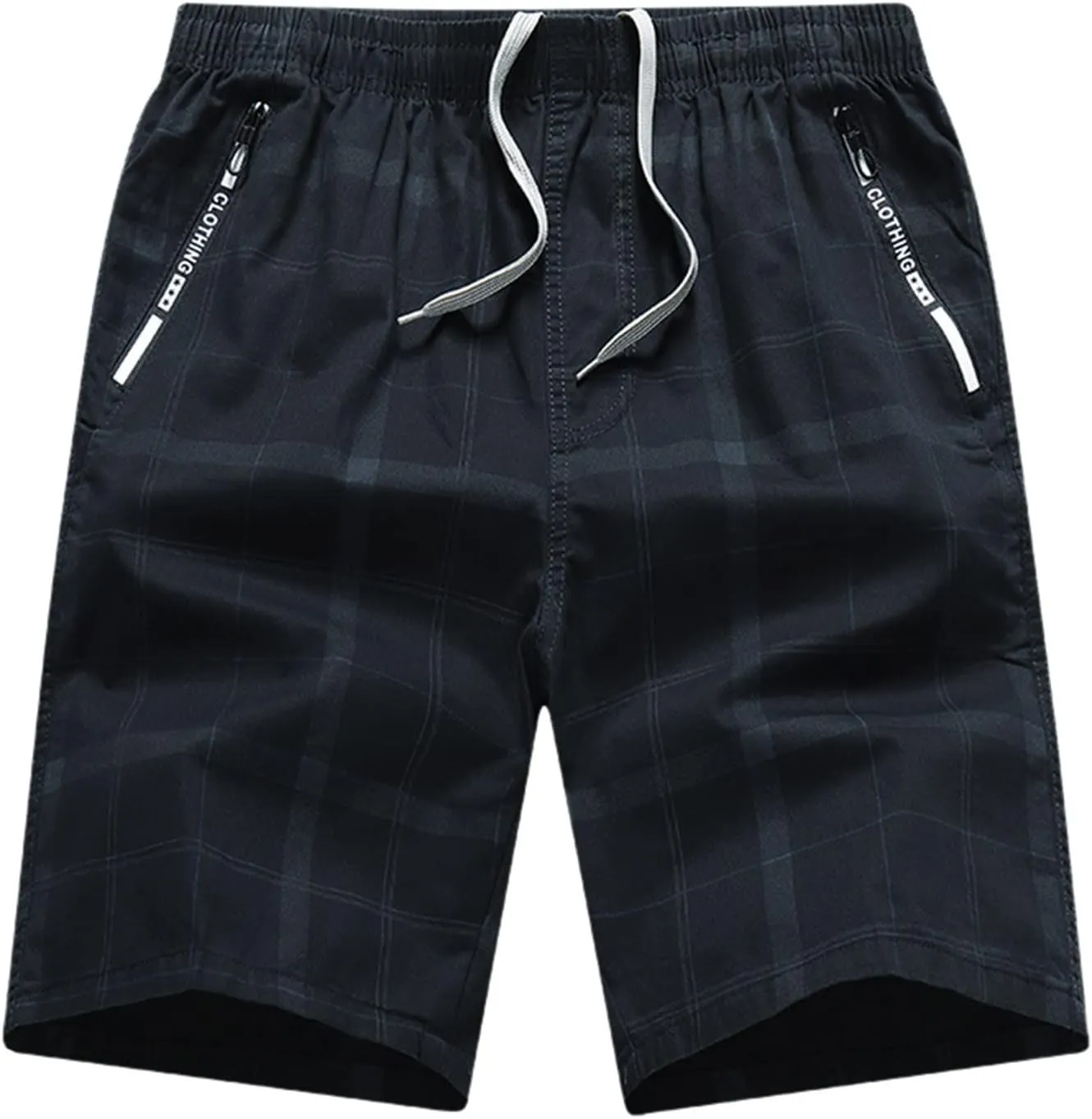 Mens Shorts Casual Comfortable Workout Shorts Drawstring Zipper Pockets Elastic Waist Mens Shorts Casual Sports Shorts