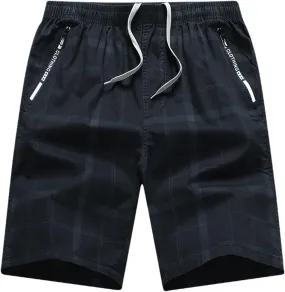 Mens Shorts Casual Comfortable Workout Shorts Drawstring Zipper Pockets Elastic Waist Mens Shorts Casual Sports Shorts