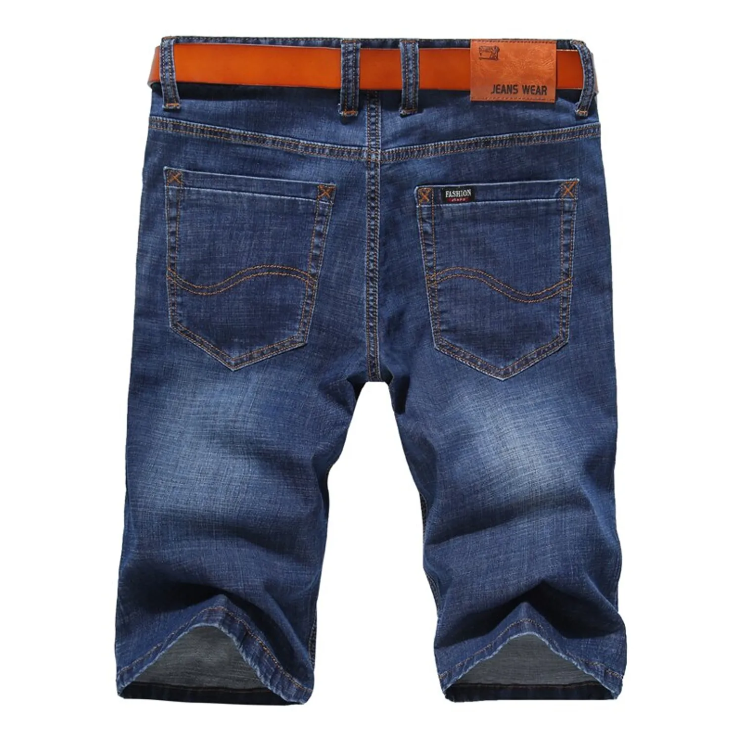 Men's Summer Casual Denim Elastic Slim Shorts