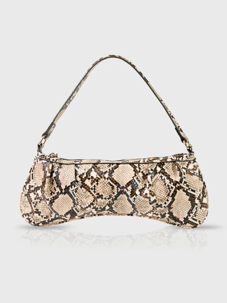 Midnight Mamba White Shoulder Bag