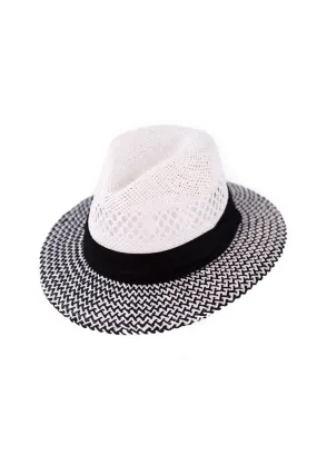 Panama Hat in Black & White