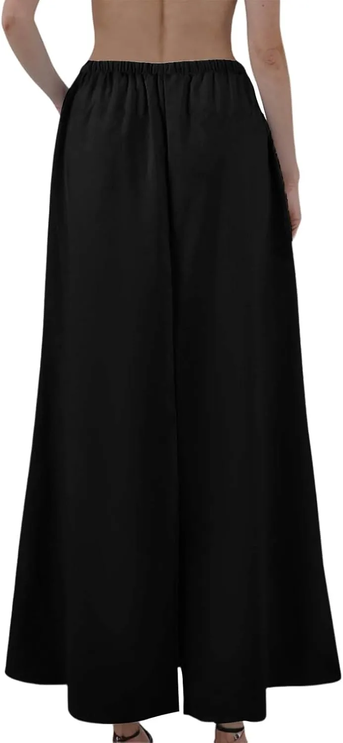 Partys Flowy Long Skirts Ladies Summer Loose Fitting Teen Girls Floral
