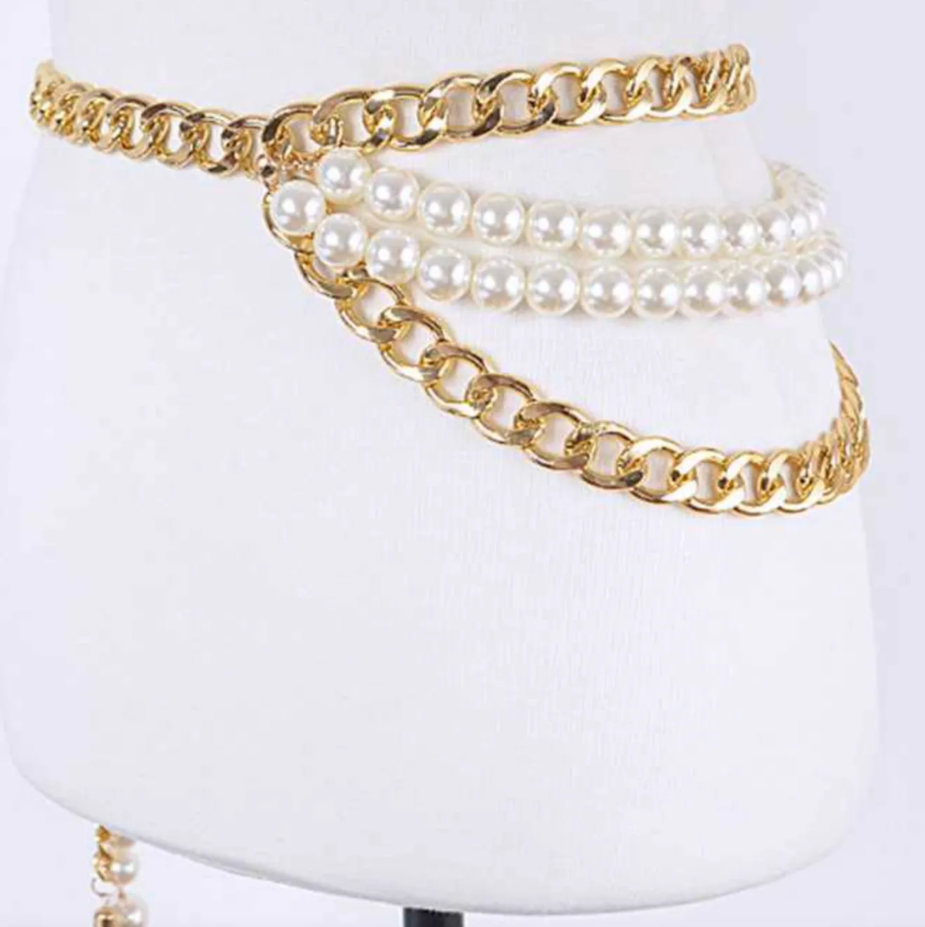 Pearls & Chains Drama Belt