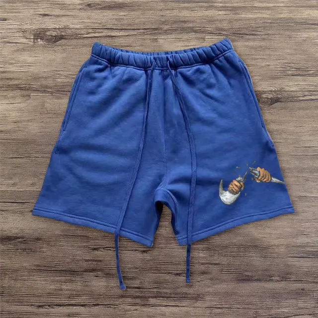 Personalized printed casual street shorts