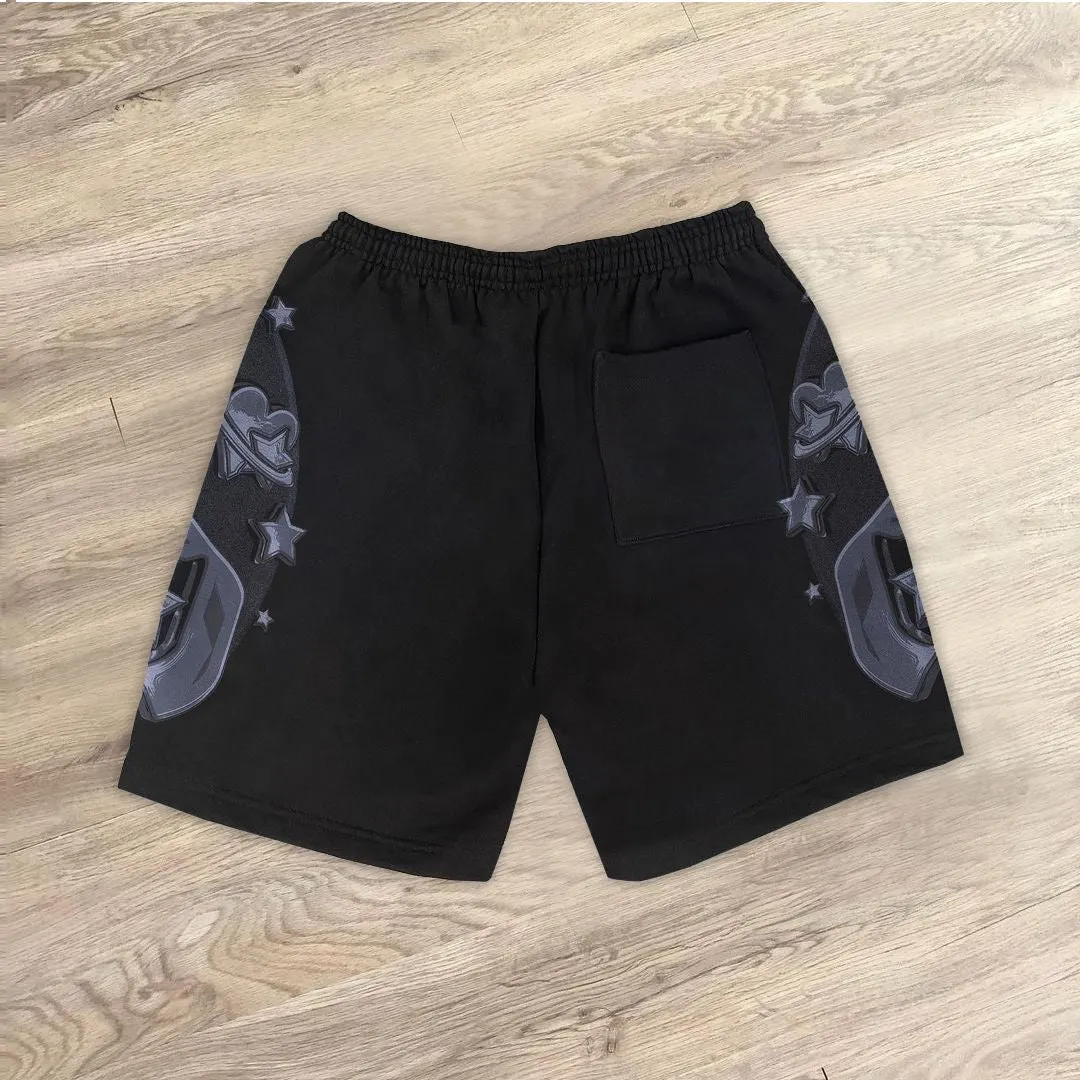 Personalized starry sky print casual shorts