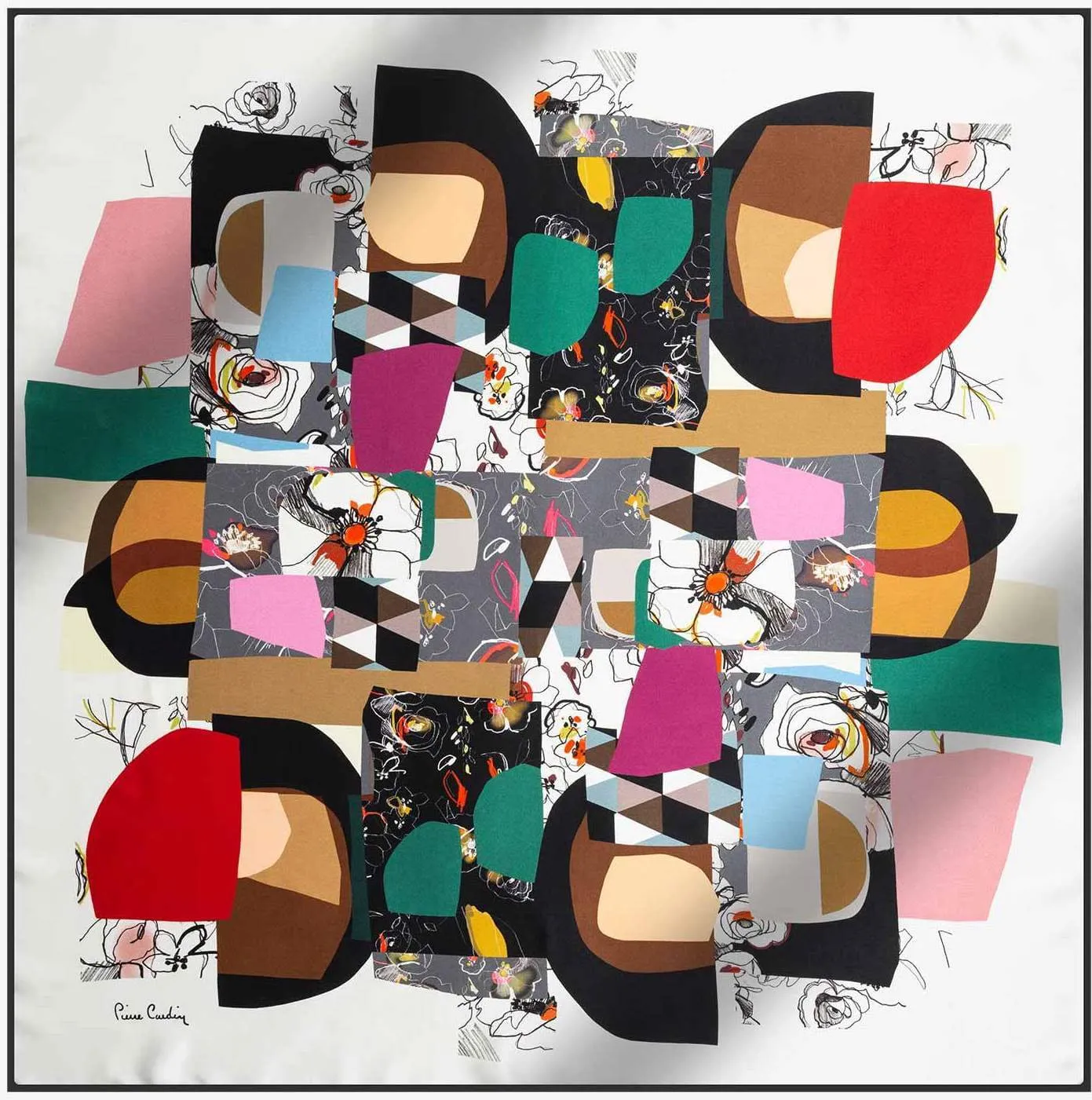 Pierre Cardin Miro Silk Scarf No. 12