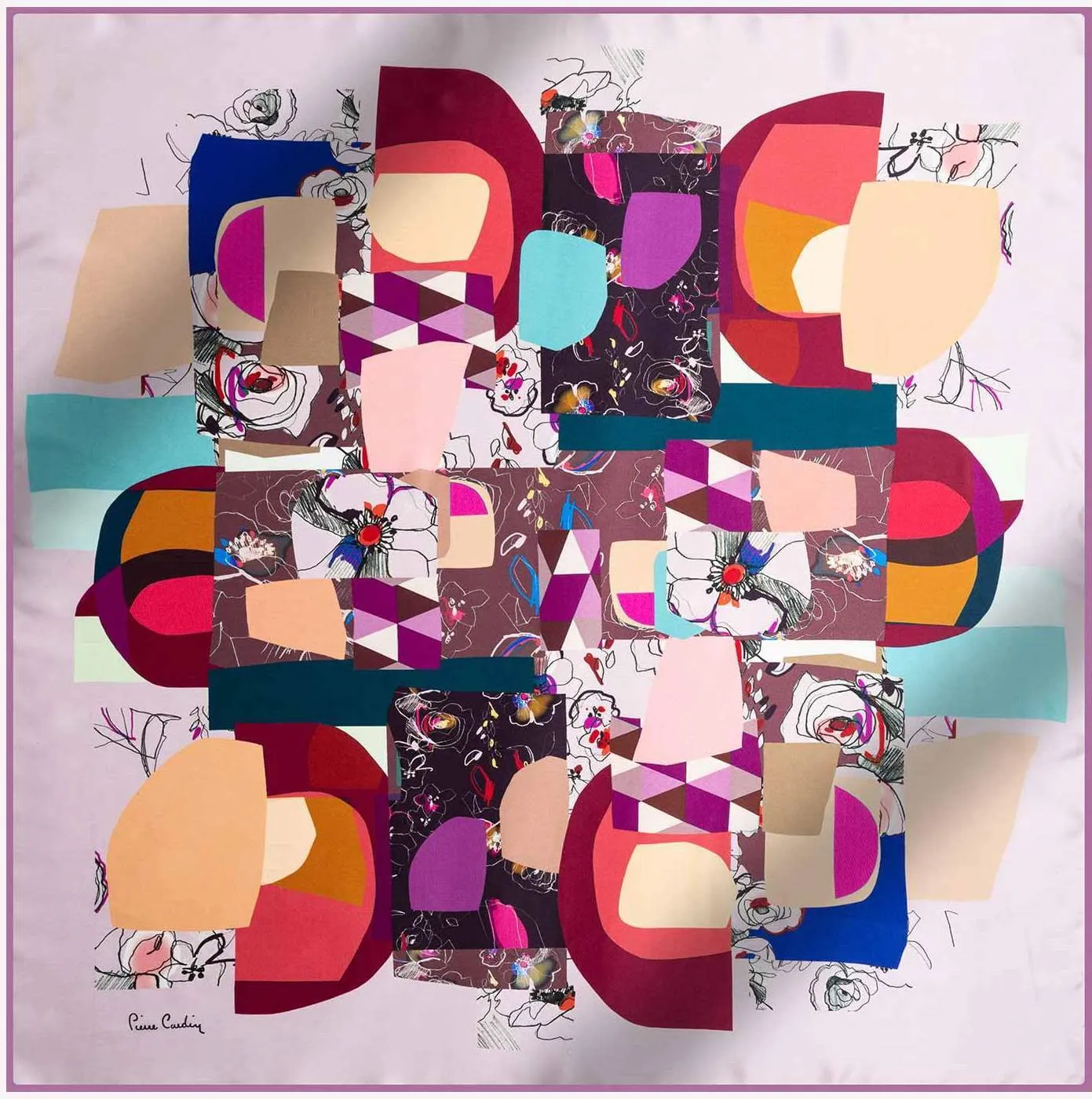 Pierre Cardin Miro Silk Scarf No. 91