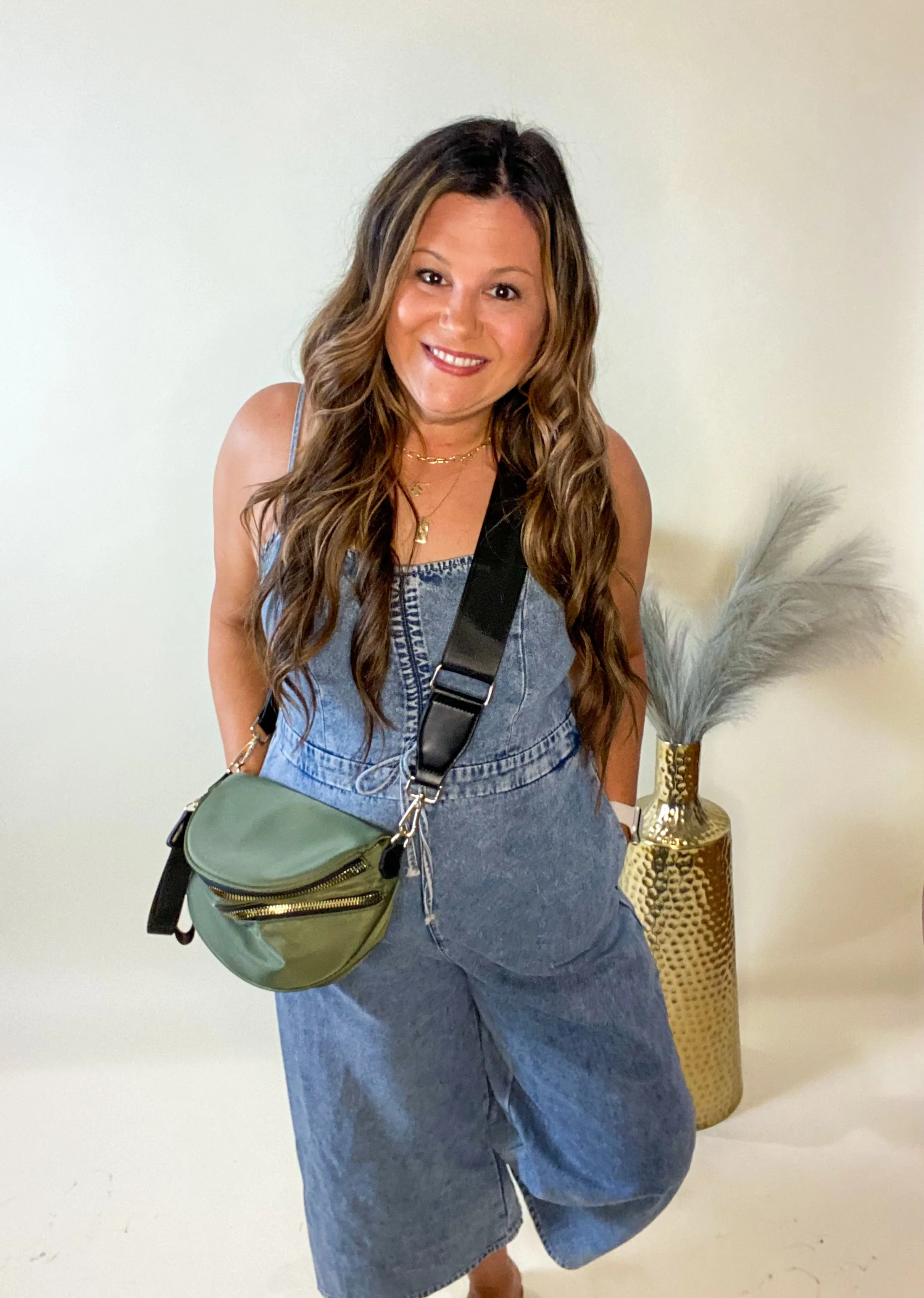 Places To Go Oversized Belt Bag Olive