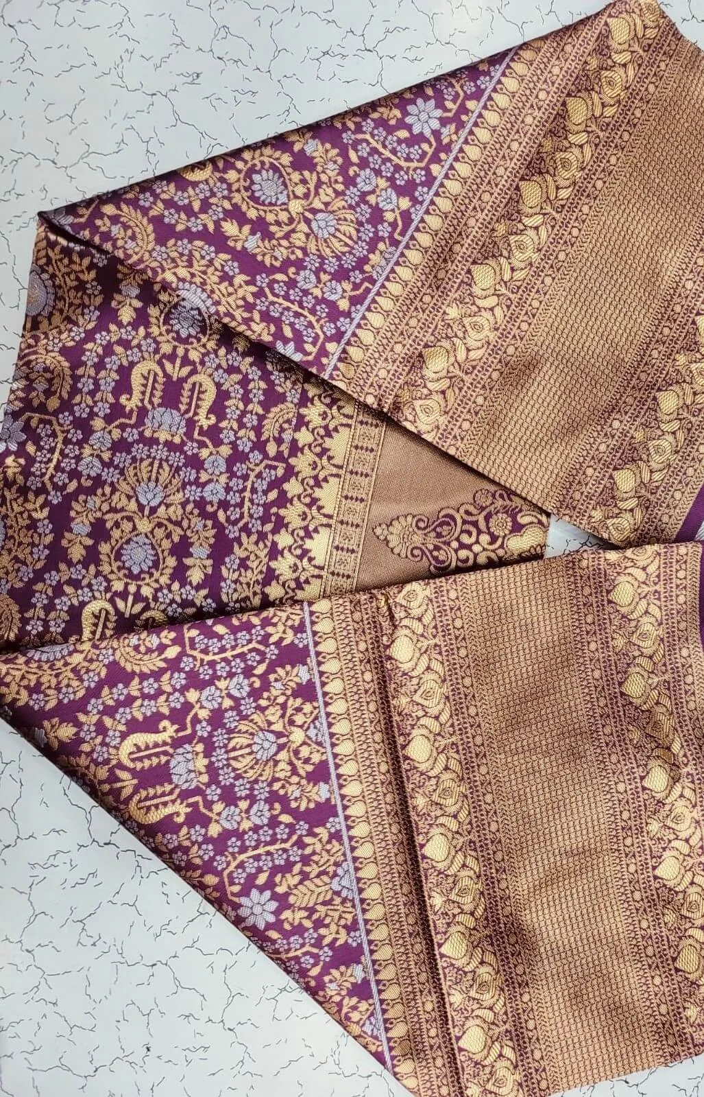 Serendipity Wine Soft Silk Saree With Engaging Blouse Pieced
