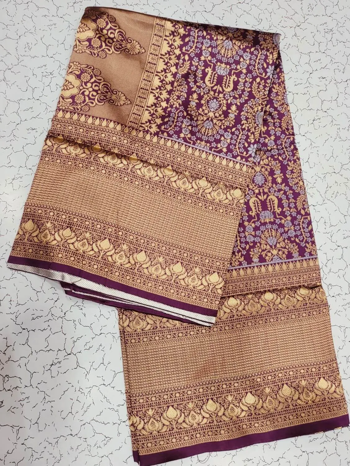Serendipity Wine Soft Silk Saree With Engaging Blouse Pieced