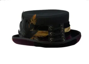 Short Lace Up Victorian Top Hat